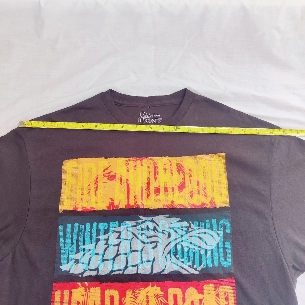 Game of Thrones Tee T-shirt Men's Size Large Black 100% Cotton - Picture 9 of 15